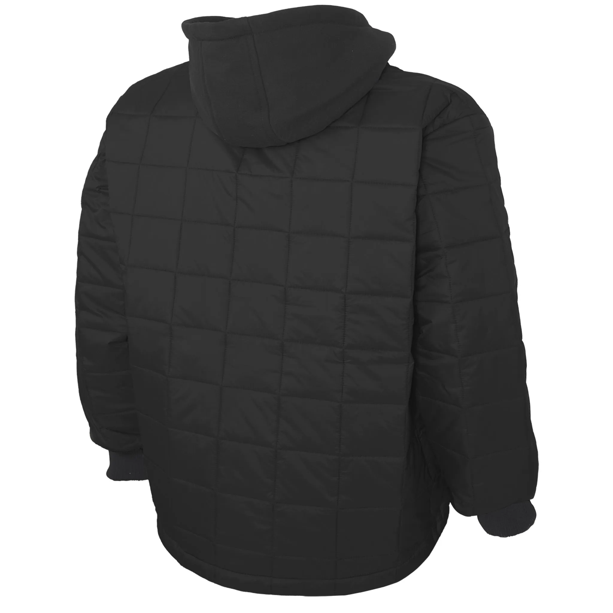 Tough Duck Men's WJ38 Hooded Freezer Jacket With PrimaLoft® Insulation, Water Repellent, Durable Nylon, Ideal for Cold Storage & Outdoor Work | Sizes S-3XL